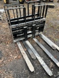 28 New 48in Kivel 4200lb Step Thru Pallet Forks