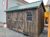 1187 8ft x 12ft Salt Box Amish Shed - Charcoal