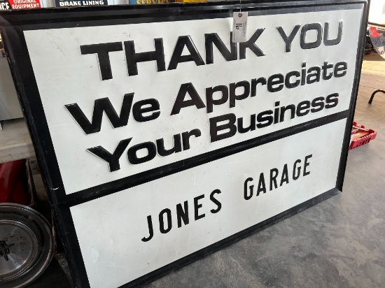 16 Jones Garage Sign