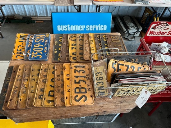 4 (40)+ Various NY License Plates