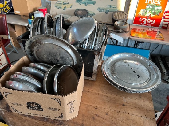 9 Misc Lot of Assorted Hub Caps