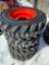 12066 Set of (4) New 10-16.5 Tires on Wheels for Bobcat