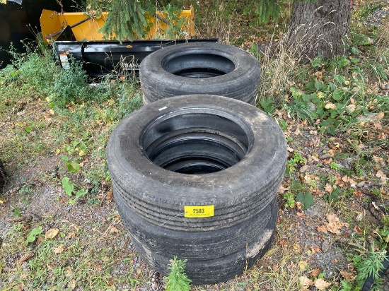 2503 Set of (6) 235/80R22.5 Tires