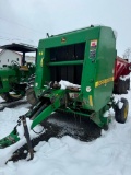 5848 John Deere 446 Silage Round Baler