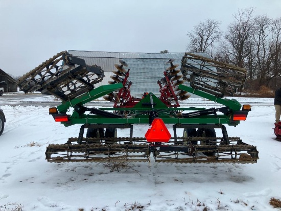 28 2014 J&M TF212 Rolling Basket Harrow/Crumbler