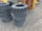 6254 Set of (4) 12-16.5 Skid Steer Tires