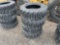 6256 Set of (4) 10-16.5 Skid Steer Tires