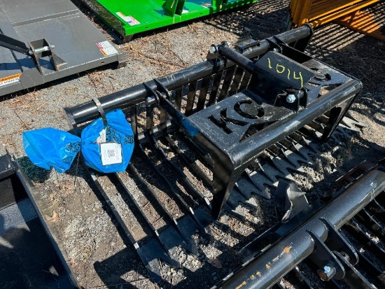 1014 76in Single Cylinder Skeleton Grapple Bucket