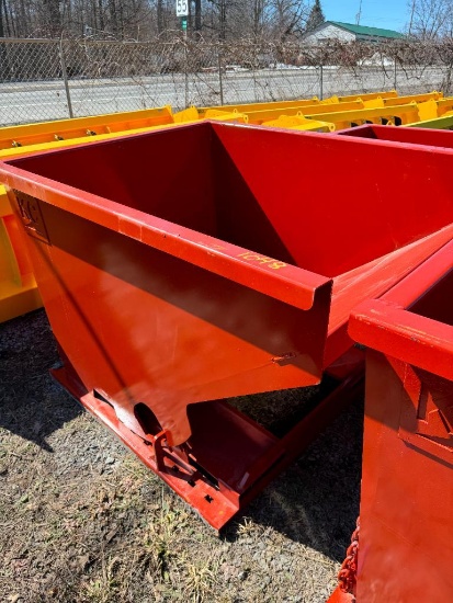1047 2.0CY Skid Steer Hopper w/ Fork Pockets