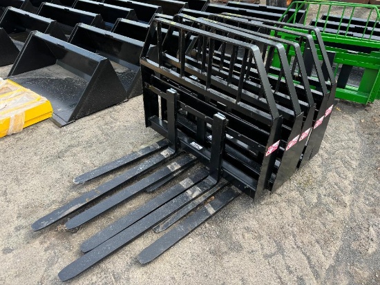 2044 Set of New 48in Kivel 2000lb Pallet Forks