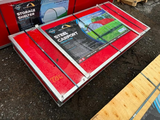 2216 New Gold Mountain Steel Carport