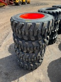 2001 Set of (4) New 12-16.5 Tires on Wheels for Bobcat