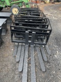 2092 Set of New 48in Kivel 3500lb Pallet Forks