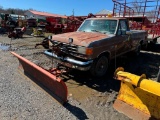 2793 1987 Ford F150 Truck w/ Plow