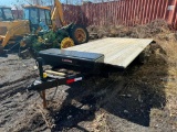 2806 Homemade Flatbed 7ft x 17ft Trailer