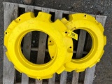 2932 (2) John Deere 500lb Weights