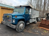 2948 1988 Blue International Dump Truck