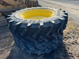 6225 Pair of 18.4R38 Tires on John Deere Wheels