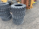 6254 Set of (4) 12-16.5 Skid Steer Tires