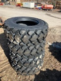6274 Set of (4) Monster L5 12-16.5 Skid Steer Tires