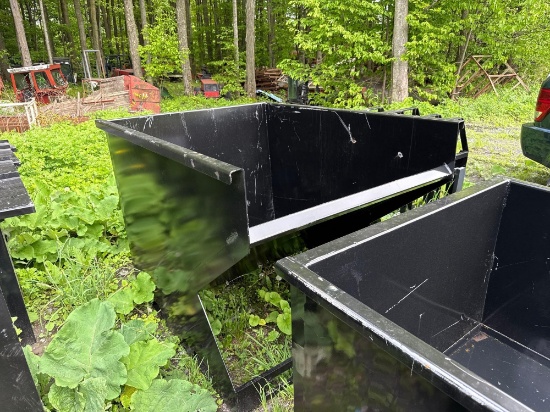 1193 2 Yard Skid Steer Trash Hopper