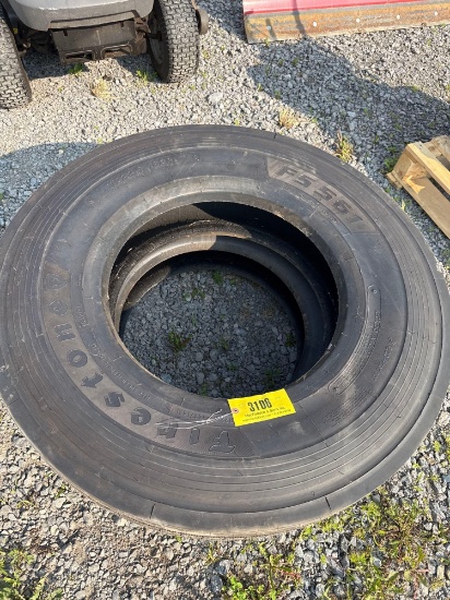 3106 New Firestone 11R 22.5 16PR (2) Truck Tires