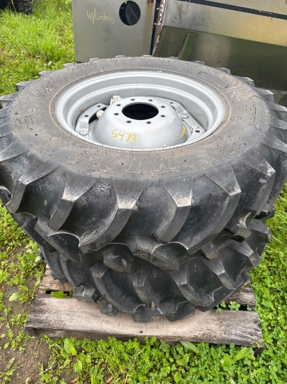 6473 Pair of New Titan 13.6R-24 Tires and Rims