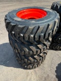1001 Set of (4) New 12-16.5 Tires on Wheels for Bobcat