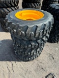 1007 Set of (4) New 10-16.5 Tires on Wheels for NH/JD/CAT