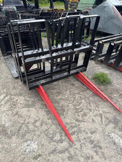 10101 Skid Steer 2 Prong Highback Bale Spears