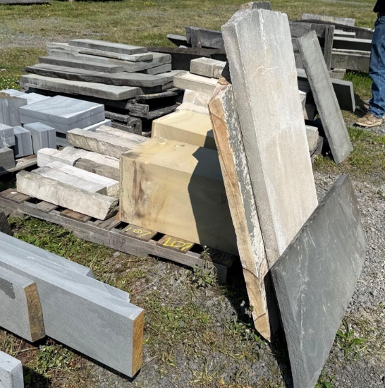 107 Mixed Pallet of Blueston- Many Sizes
