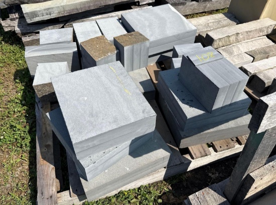 108 Pallet of Bluestone Squares & Cubes