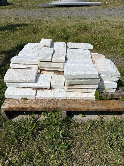 116 Pallet of Mixed Marble Moulding Pieces