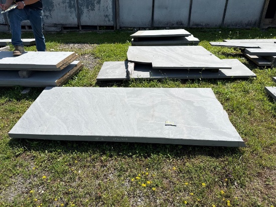 131 8 Large Bluestone Pieces- Some Have Cracks