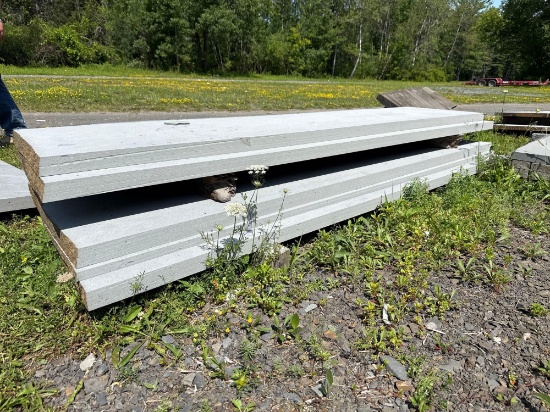 132 Stack of 5 Bluestone Slabs- 2" Thickness, Approx 24" Width