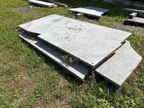 136 5 Large Pieces of Bluestone- Various Lengths & Thickness