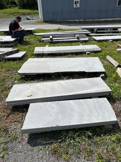 142 10 Large Bluestone Pieces- Various Sizes w/Cracking