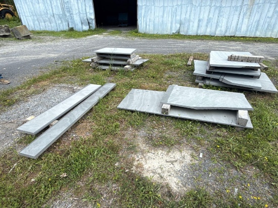146 Large Lot of Mixed Bluestone Pieces