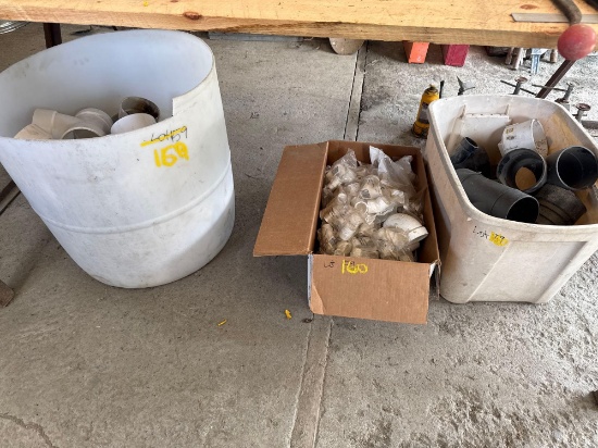 160 Large Lot of PVC Pipe Fittings