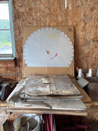 175 (5) Saw Blades- 24" & Misc Sizing