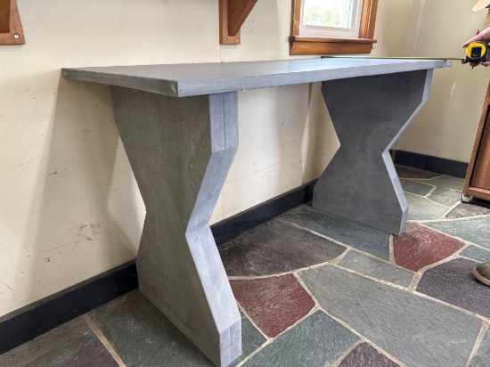 193 50 x 22 x 30H Bluestone Table