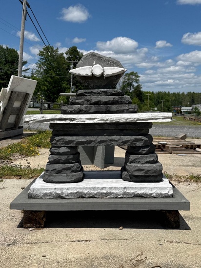 61 Stacked Bluestone Monument 32" Tall