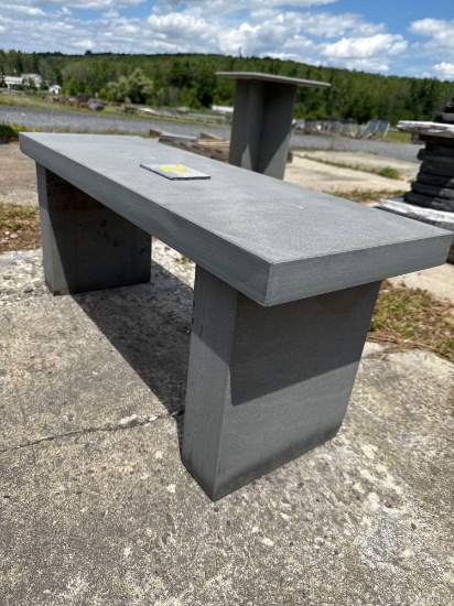 62 42"w x 17"h Bluestone Bench