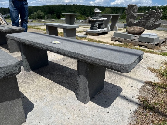 65 60" Rough Sided Bluestone Bench