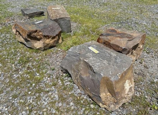 73 5 Large Bluestone Pieces of Various Sizes -One Money