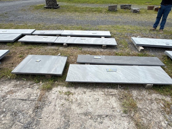 75 7 Cut Bluestone Pieces