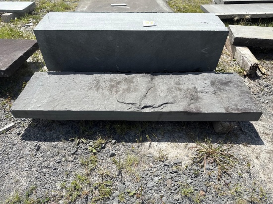 87 1ft Square x 48 Inch Bluestone Step w/48 Inch Bluestone Piece