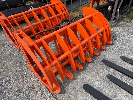 2021 PABREAK Skid Steer Grapple Root Rake