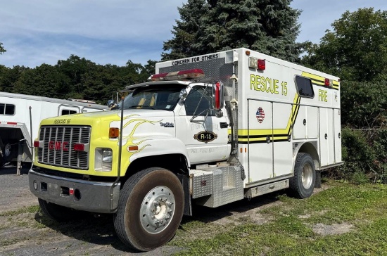 4535 1991 GMC Topkick E-One Rescue Truck VIN: 1GDM7H1J0MJ504417