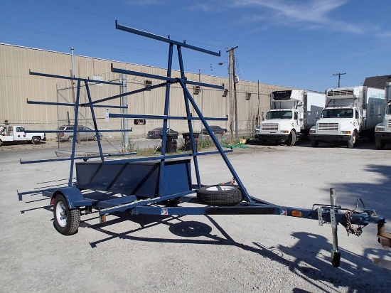Bear 5-tier canoe trailer - w/Storage box and spare tire - No title